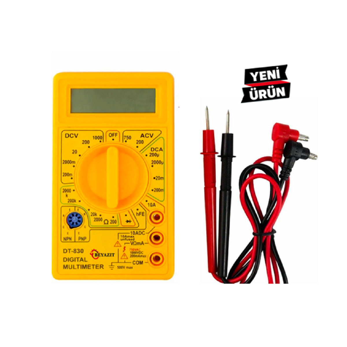 DİJİTAL MULTİMETRE SESLİ AVOMETRE ÖLÇER