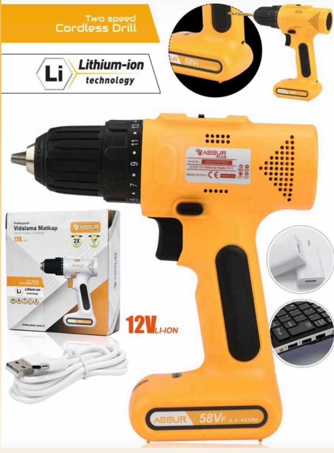 ASSUR 12 W ŞARJLI VİDALAMA