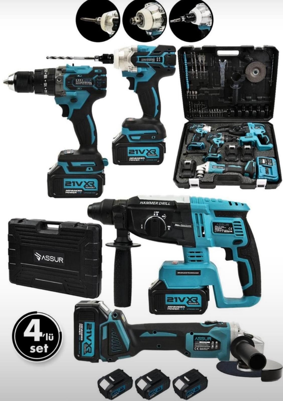 ASSUR 4'LÜ SET