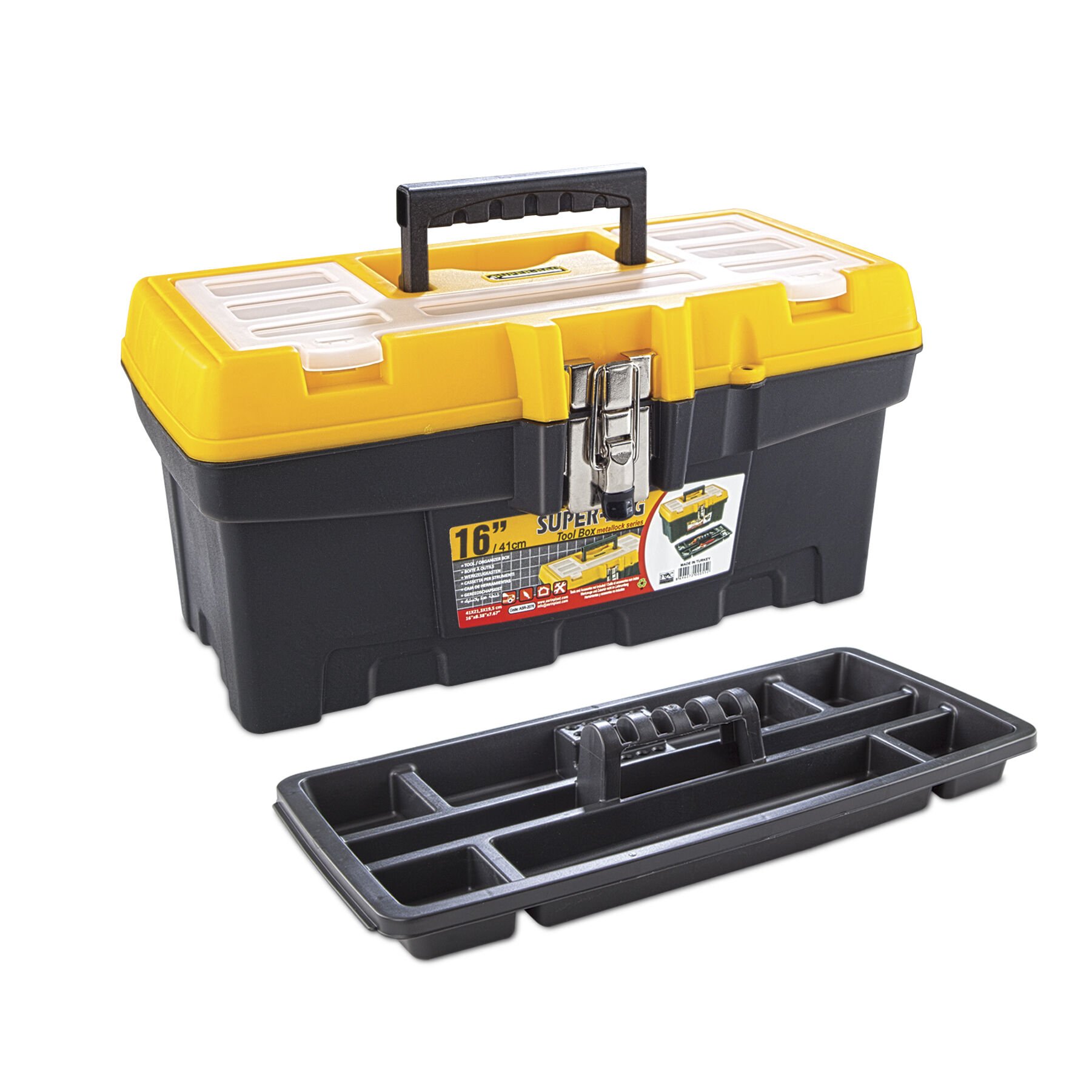 16''METAL KİLİT TAKIM ÇANTASI ASR - 2076