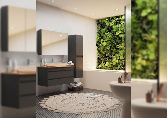KAREN BANYO LARA TEZGAHLI BANYO DOLABI
